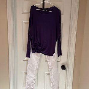 Purple top by Karen Kane